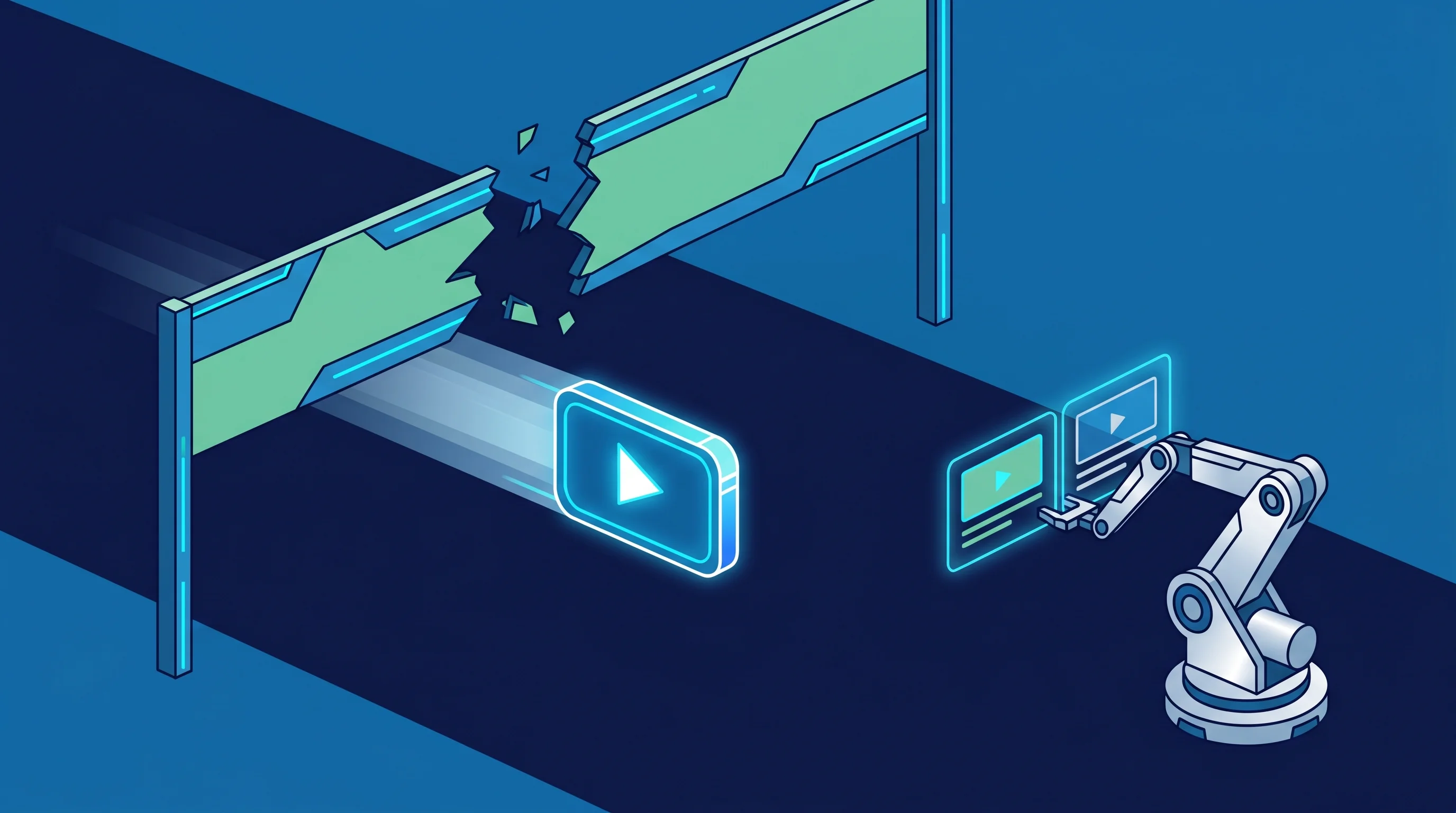 A timeline showing YouTube's distribution decision locking in the first 48 hours while the native A/B test is still running